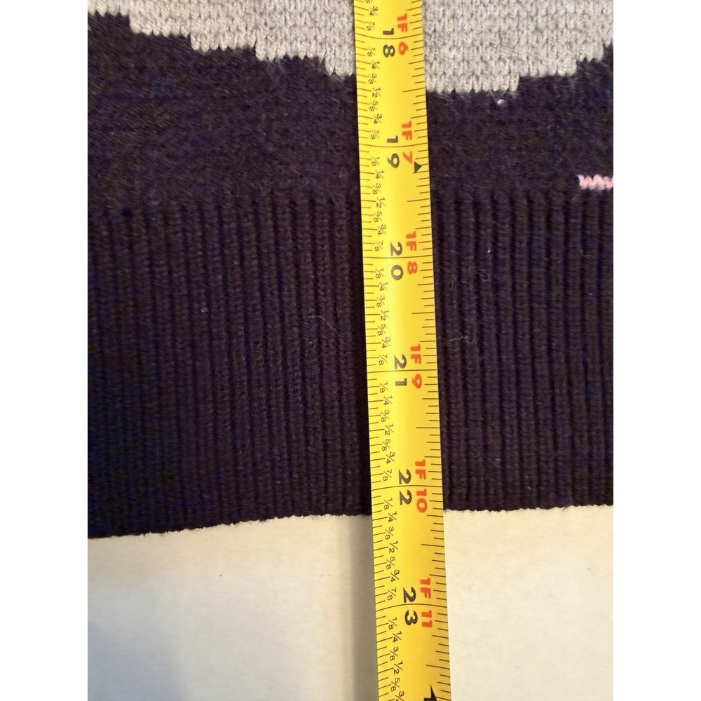 THML Anthropologie Women's Small Ella Short Puff Sleeve Sweater Black Pink Green - Picture 10 of 10